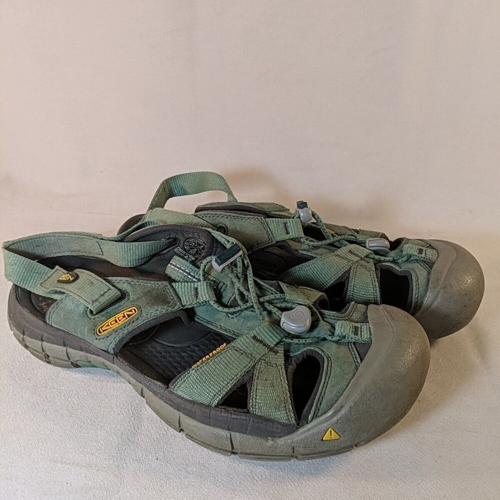 Keen Ravine H2 Waterproof Hiking Sandals Blue Fog Ocean Wave Grey W 9 1017265